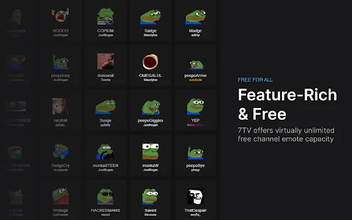 Descarga 7TV para Twitch y YouTube – Mejores Emotes y Funciones - Screenshot 2