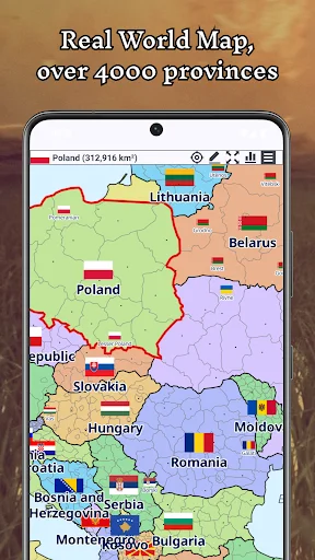 A+ World Map Editor Sandbox: Redibuja el Mundo y Crea Imperios - Screenshot 1