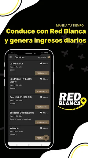 Red Blanca Conductor: Trabaja en tu tiempo libre – Descarga APK - Screenshot 1