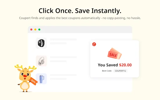 Coupert: Encuentra Cupones y Cashback Automático en Tus Compras - Screenshot 3