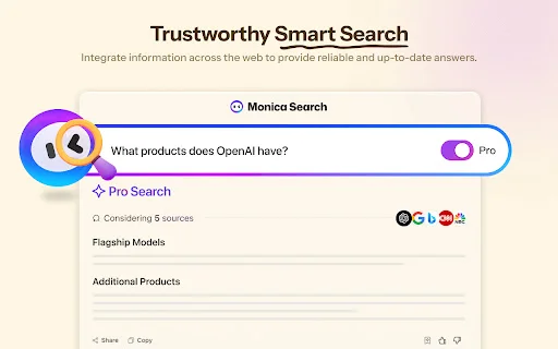 Monica: Asistente IA Todo en Uno – GPT, Claude y Gemini Gratis - Screenshot 5
