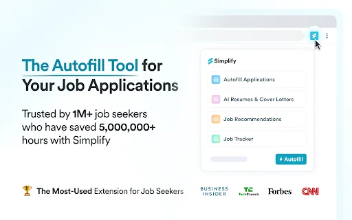 Simplify Copilot: Autofill para ofertas de empleo y CVs - Screenshot 1