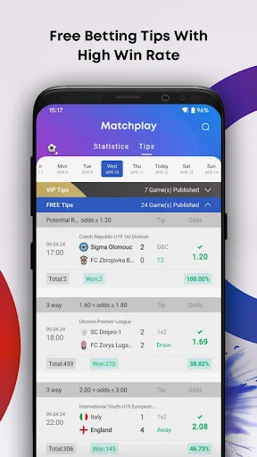 Matchplay: Resultados en Vivo, Estadísticas y Análisis de Fútbol - Screenshot 5
