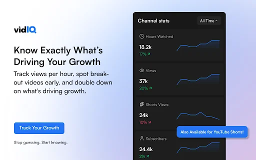 vidIQ Vision para YouTube: Optimiza tus videos y crece hoy - Screenshot 2