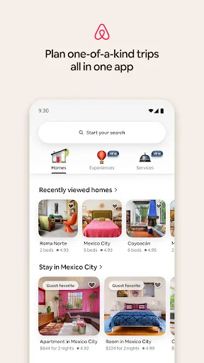 Descarga Airbnb: Reserva Alojamientos y Experiencias Únicas - Screenshot 1