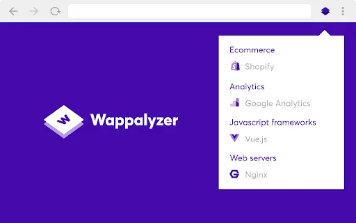 Descarga Wappalyzer para Chrome – Analizador de Tecnologías Web - Screenshot 1
