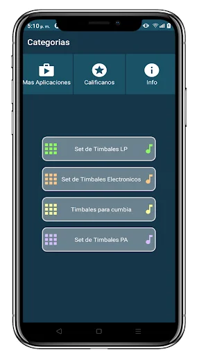 Descargar Timbales Cumbia Gratis – App de Percusión Realista - Screenshot 4