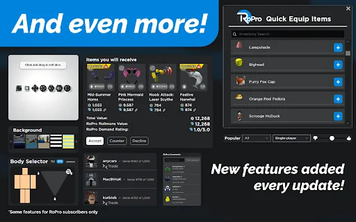 RoPro: Mejora tu experiencia en Roblox – Descarga la extensión - Screenshot 4