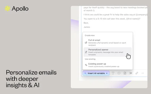 Apollo.io: Encuentra correos y teléfonos B2B gratis – Extensión - Screenshot 2