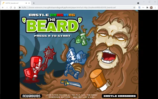 Ruffle – Emulador de Flash: Ejecuta tus juegos SWF en Chrome - Screenshot 1