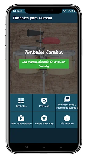 Descargar Timbales Cumbia Gratis – App de Percusión Realista - Screenshot 8
