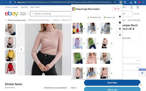 eBay Image Downloader: Descarga Imágenes y Videos en Bulk - Screenshot 1