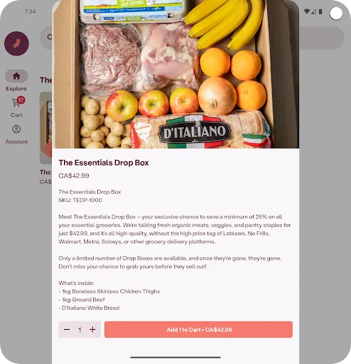 Descarga Tre’dish Groceries: Ahorra miles en tus compras de comida - Screenshot 8