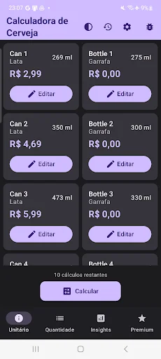 Calculadora de Cerveja: Ahorra Dinero en tus Compras de Cerveza - Screenshot 3