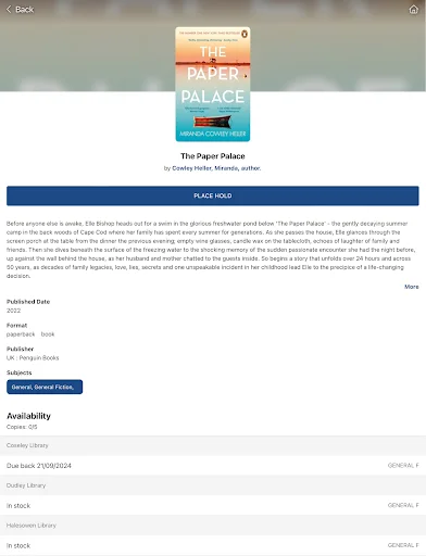 Descargar Dudley Libraries Android – Acceso a tu Biblioteca - Screenshot 16