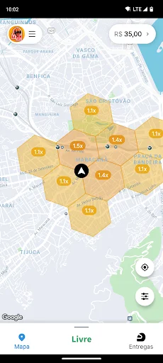 Descarga Lá Vem Entregas – App Segura para Motociclistas - Screenshot 1