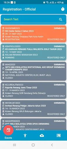 Descargar Innotex SwimPro – Registro Online para Natación - Screenshot 1
