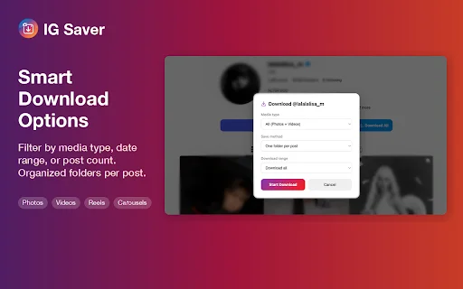 IG Saver 2026: Descargar fotos y videos de Instagram gratis - Screenshot 2