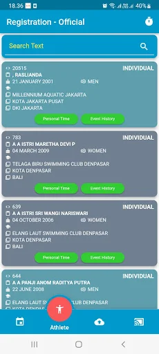 Descargar Innotex SwimPro – Registro Online para Natación - Screenshot 2