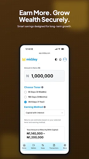 Descarga Middey: Tu Billetera Crypto y Finanzas Todo en Uno - Screenshot 4