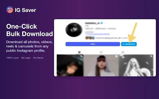 IG Saver 2026: Descargar fotos y videos de Instagram gratis - Screenshot 1