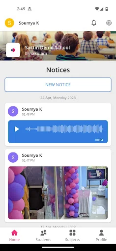 Descargar BHARATIYA VIDYA BHAVAN – App de Gestión Escolar SACTIN - Screenshot 2