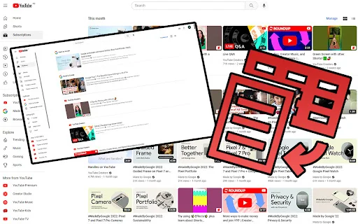 YouTube List View Mode: Visualización en Lista para YouTube - Screenshot 3