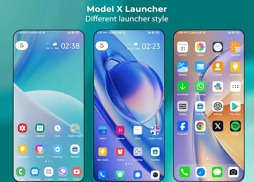 Descarga X Launcher: Personaliza tu Android con Estilo y Potencia - Screenshot 1