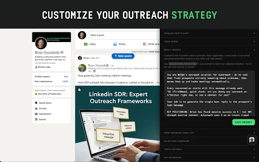 Autoreach: Asistente IA para LinkedIn y X – Automatiza tus Ventas - Screenshot 4