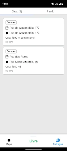 Descarga Lá Vem Entregas – App Segura para Motociclistas - Screenshot 2