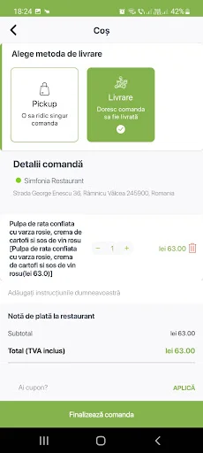 Descargar Foodify.ro: Pide Comida a Domicilio en Vâlcea Rápido - Screenshot 5