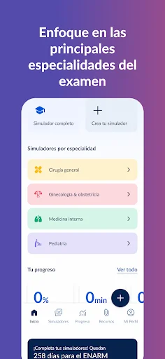 Descarga Gliamediq: Simulador ENARM – Estudia y Especialízate - Screenshot 5