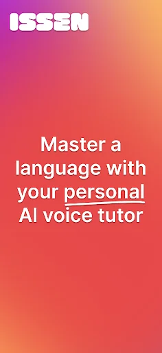 ISSEN: Domina Idiomas con IA – Tutor de Voz Inteligente - Screenshot 1