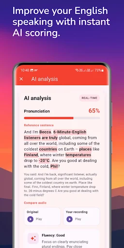 Descarga Learning English – 6 minutos: Mejora tu Inglés con IA - Screenshot 14
