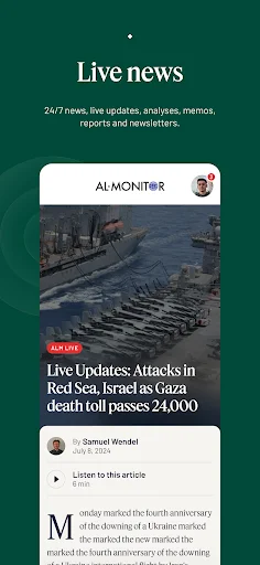 Descarga Al-Monitor: Cobertura Independiente de Oriente Medio - Screenshot 2