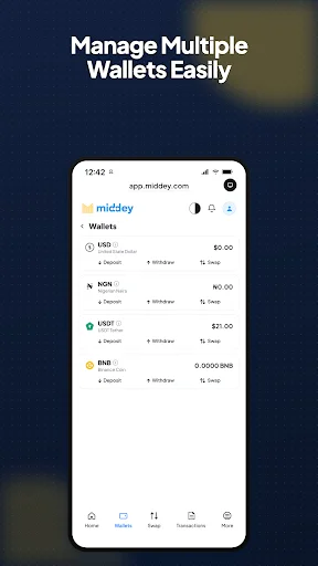 Descarga Middey: Tu Billetera Crypto y Finanzas Todo en Uno - Screenshot 5