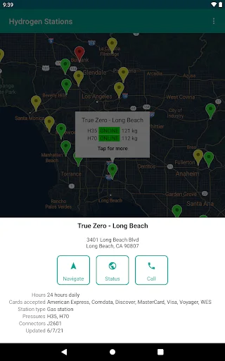 Hydrogen Stations USA: Localizador de Hidrógeno para tu Vehículo - Screenshot 11