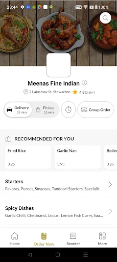 Descargar Meenas Fine Indian – Pide Comida Rápida y Fácil - Screenshot 2
