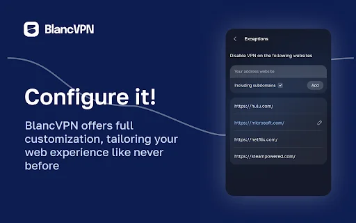 BlancVPN: Navega Rápido, Seguro y Sin Límites en Chrome - Screenshot 3