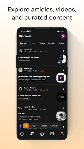 Descarga YakiHonne APK: Cliente Social y Pagos Nostr y Bitcoin - Screenshot 2