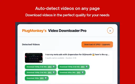 Video Downloader Pro: Descarga videos online fácilmente – HD - Screenshot 1