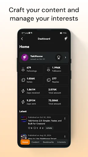 Descarga YakiHonne APK: Cliente Social y Pagos Nostr y Bitcoin - Screenshot 3