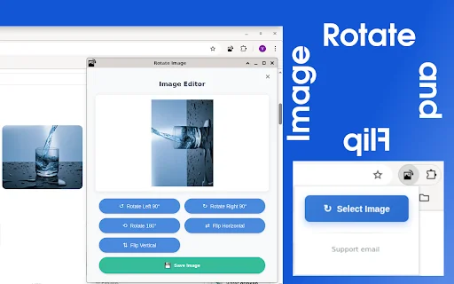 Rotate Image: Gira y Voltea Fotos en Chrome – Gratis - Screenshot 1