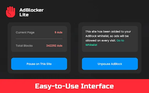 AdBlock Lite: Bloqueador de anuncios gratis para Chrome – Rápido - Screenshot 3