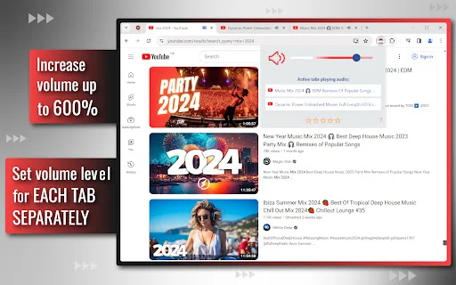 Volume Control para Chrome: Amplifica el Sonido de Cada Pestaña - Screenshot 4