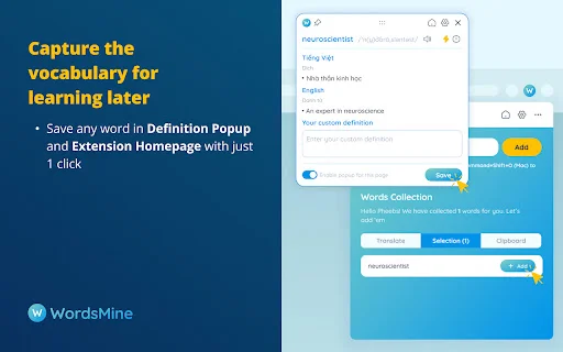 WordsMine: Tu traductor y gestor de vocabulario personal - Screenshot 4