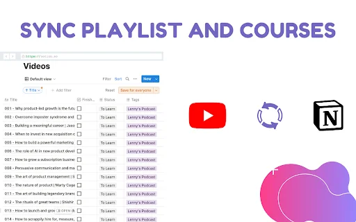 Snipo: Toma Notas de YouTube a Notion | Extensión Educativa - Screenshot 4
