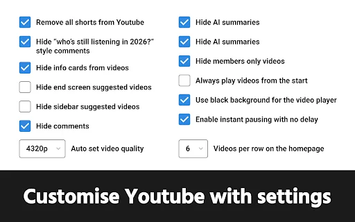 GoodTube: Bloqueador de anuncios indetectable para YouTube y más - Screenshot 5