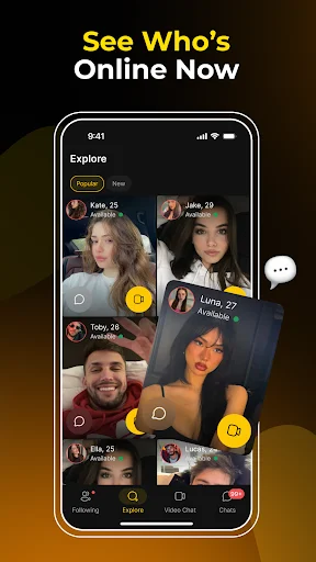 Descargar Lola: Video Chat en Vivo 1v1 – Conoce Gente Real Ahora - Screenshot 2