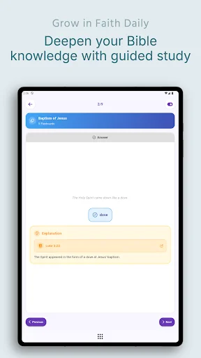 Descarga Bible Genius – Trivia | Quiz: Aprende la Biblia Gratis - Screenshot 16